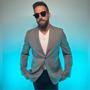 H&M / Gray Slim Fit Blazer / Size 40R